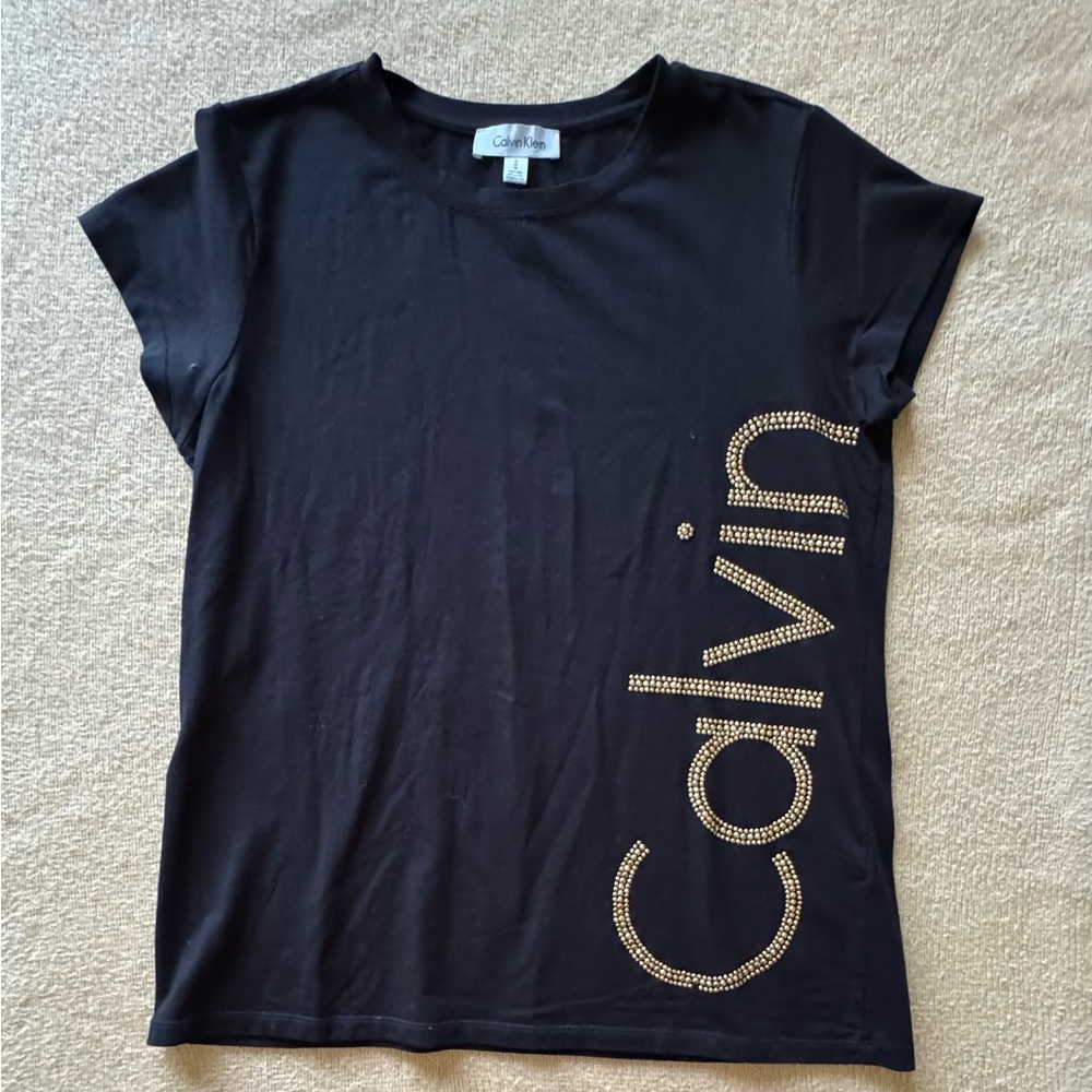 Calvin Klein Jet Black Crew Neck Tee